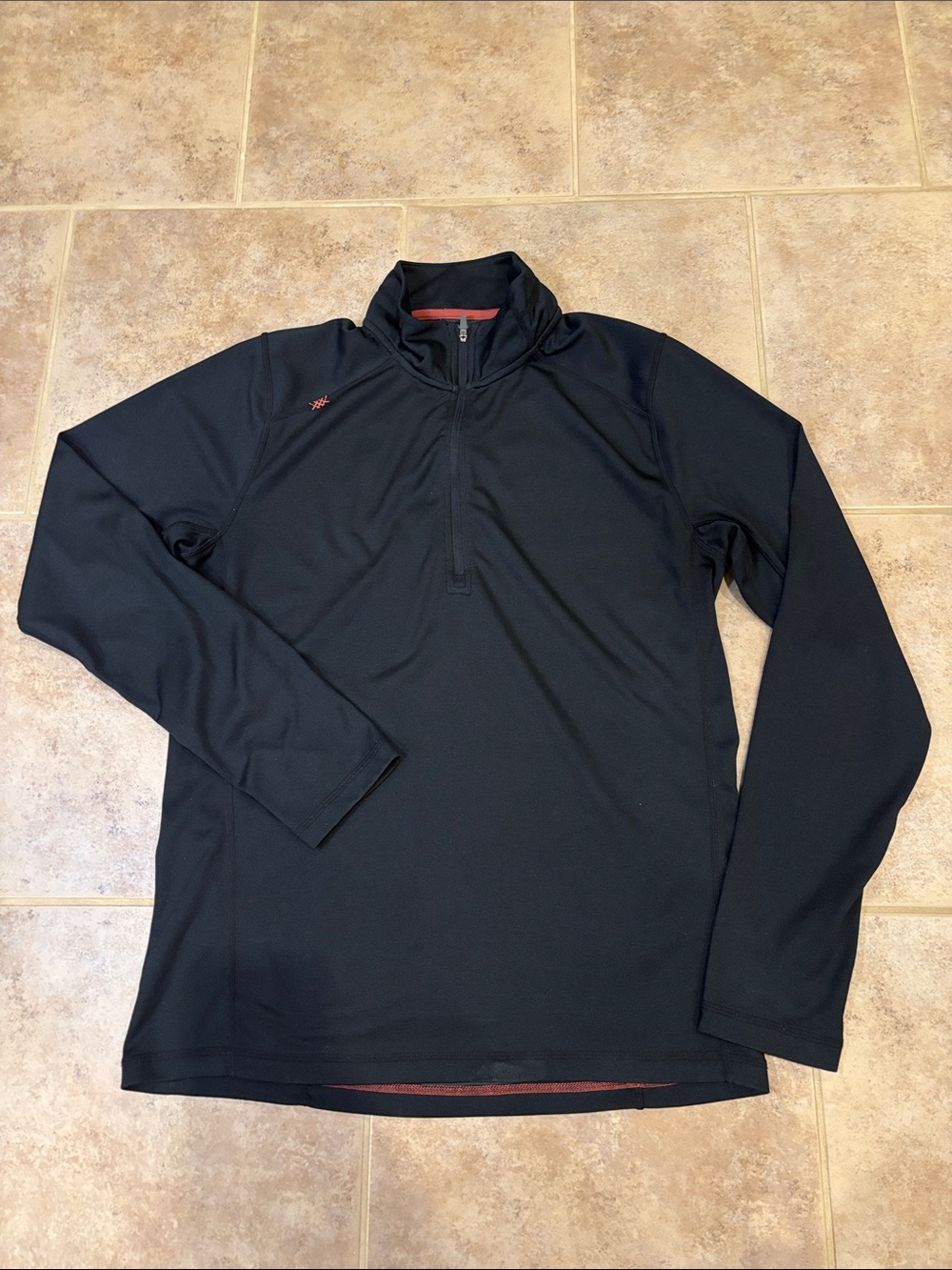 Rhone Men's M Black Quarter-Zip Performance Jacket in Food Condition